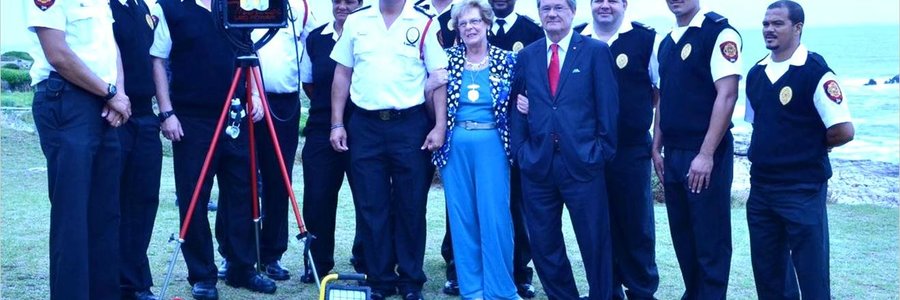 Executive Mayor, Nicolette Botha-Guthrie (pictured centre) flanked to the left by Fire Chief, Lester Smith and Rosenbauer representative, Michael von der Heyde on the right at the recent Overstrand Fire Department Review breakfast hosted at the   Windsor Hotel in Hermanus. The firefighters looked on proudly at some of the    cutting edge tools and equipment worth R75000, along with the Rosenbauer Excellent Service Award they won at the South African Emergency Services Institute (SAESI) Conference held in Johannesburg in December last year.